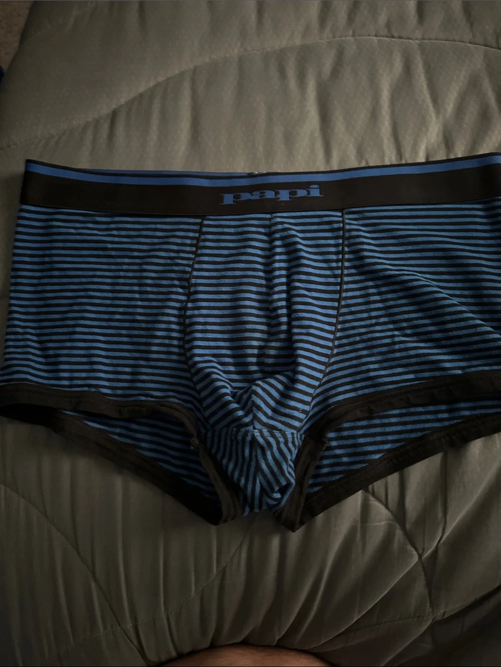 Papi Men's Black & Blue Boxer Briefs - 2-Pack